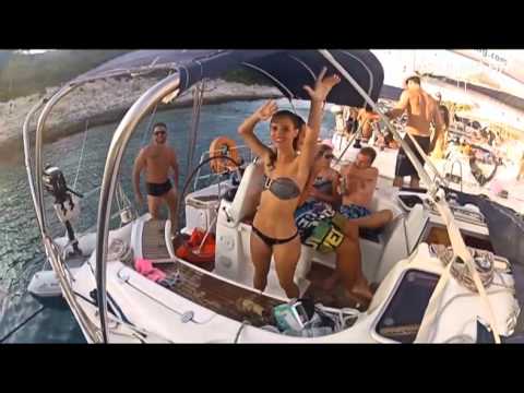 SAILING.HR - party yachting trip - part 5 - setting sails towards Pakleni otoci