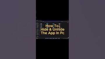 How to Hide & Unhide Apps on Windows Laptop | Easy Guide 2025 #windows11 #apphidekaisekare