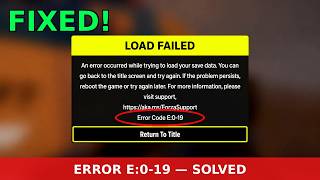 How to Fix 'Load Failed' Error in Forza (E:0-19) - Easy Solution!