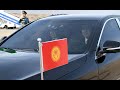 Как Садыр Жапаров лично сел за руль, встречая Гурбангулы Бердымухамедова