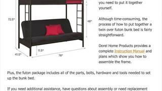 Twin Over Futon Bunk Bed [ Review, Comparison, Mattresses, Assembly & More ]