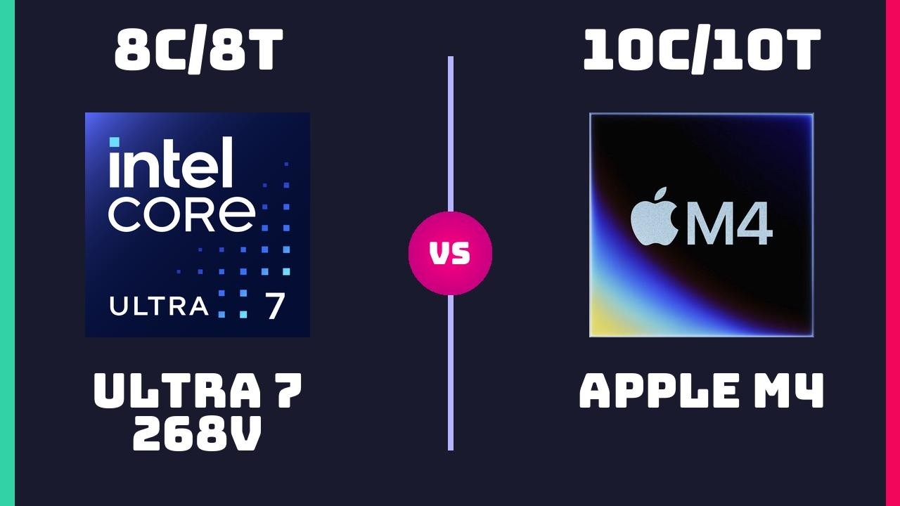 Intel Core Ultra 7 268V vs Apple M4 (10-Core) – CPU Comparison - YouTube
