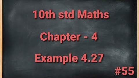 TN 10th std Mathematics Chapter 4 Geometry Example 4.27