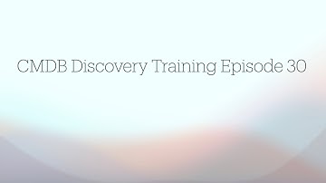 #30 #cmdb ITOM: Service Mapping Patterns | Application Discovery Pattern