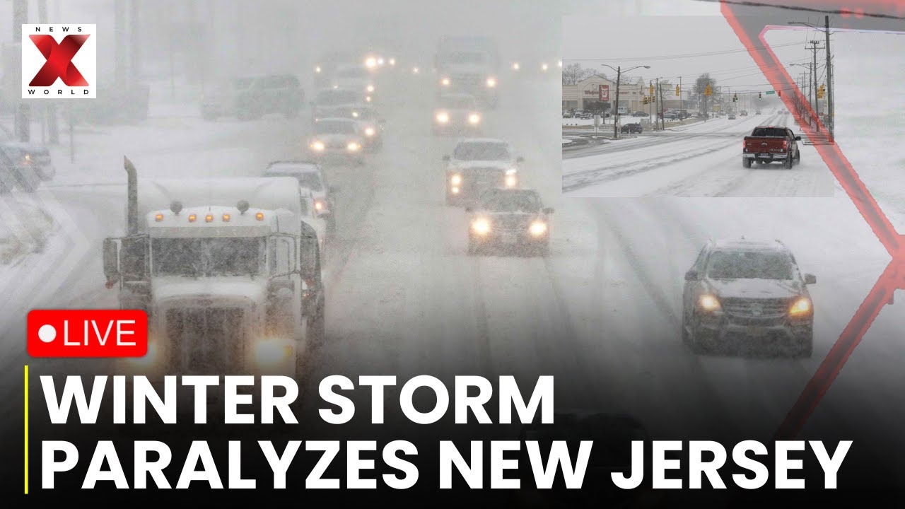 LIVE: New Jersey Buried Under Heavy Snow as Massive US Winter Storm ...