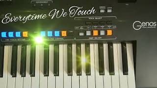 Everytime We Touch  -  Maggie Reilly Cover by Yamaha Genos Keyboard - Disco Dance Music Style