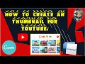 How to create a thumbnail for youtube for all languages  akishon  av  canvacom tutorial 