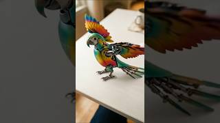 AI Device Transforms Into a Robotic Bird 😱 | #aiart #ai #parrot #roboticart