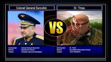 C&C General The End of Days Mod General Surovikin VS Dr.Thrax Hard Mode #1