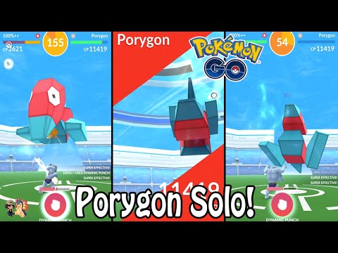 GO | Porygon Raid Boss SOLO! (Level 