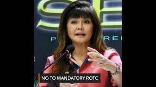 Imee Marcos Says She Is Against Mandatory Rotc