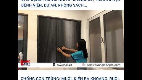 Cửa lưới chống muỗi kết hợp rèm chống nắng