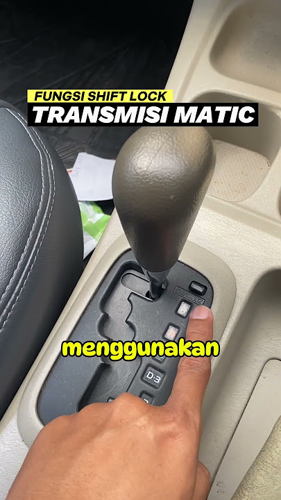 Function of the SHIFT LOCK button on an automatic transmission (AT)