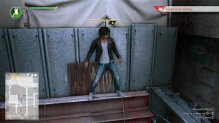 Lost Judgment - Chapter 01: Sneak Into The Building: Parkour Tutorial: Grip Gauge, Climbing Gameplay