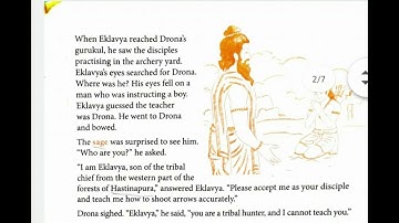 THE STORY OF EKALAVYA | CHAPTER 3 | LITERATURE READER | STD 6