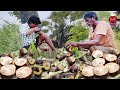 Natural toddy palm fruit | Palm fruit cutting & Eating | Ice apple cutting video