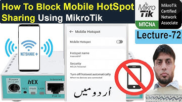 How To Block Mobile Hotspot Sharing Using MikroTik | MTCNA | Lesson-72