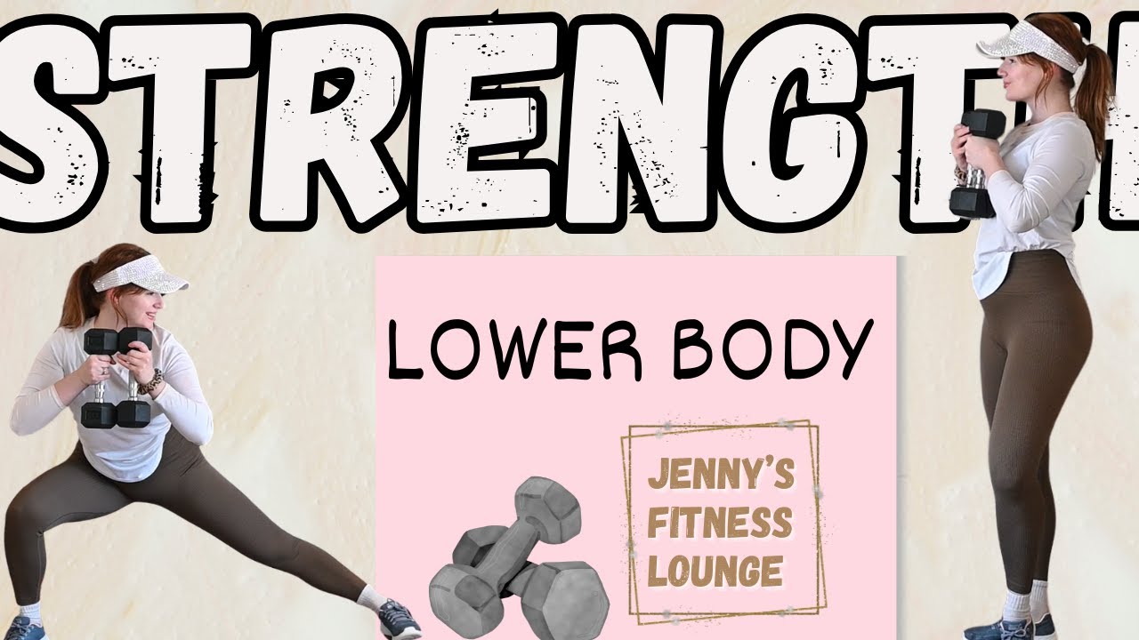 20 MIN LOWER BODY WORKOUT - with dumbbells //Home workout - YouTube
