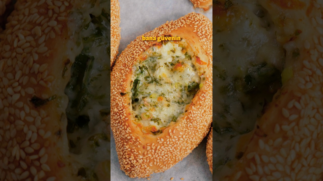 Dışı Çıtır İçi Efsane Peynirli Simit Pide 🤯🧀 #yemekcom