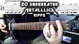 20 Underrated METALLICA Riffs | Tabs