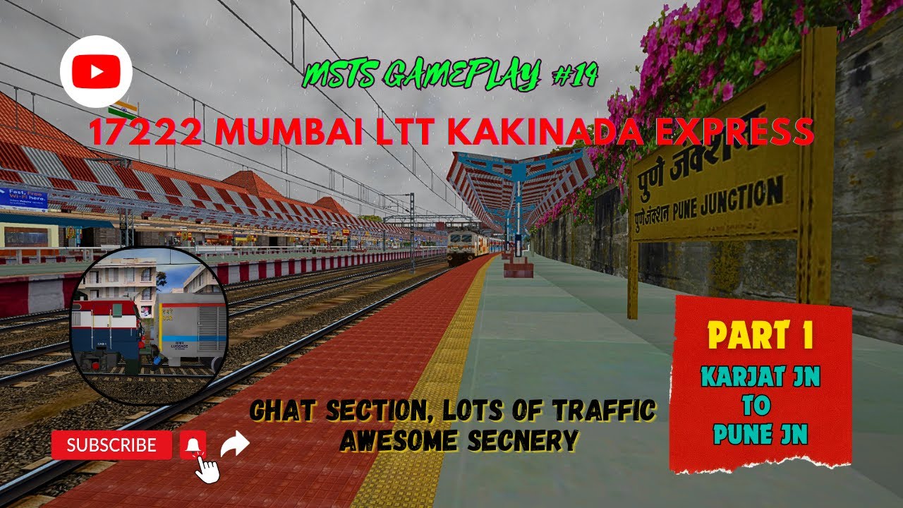 17222 MUMBAI LTT - KAKINADA EXPRESS | KHANDESH ROUTE | WAP7 | INDIAN RAILWAYS | PART 2 | GAMEPLAY |