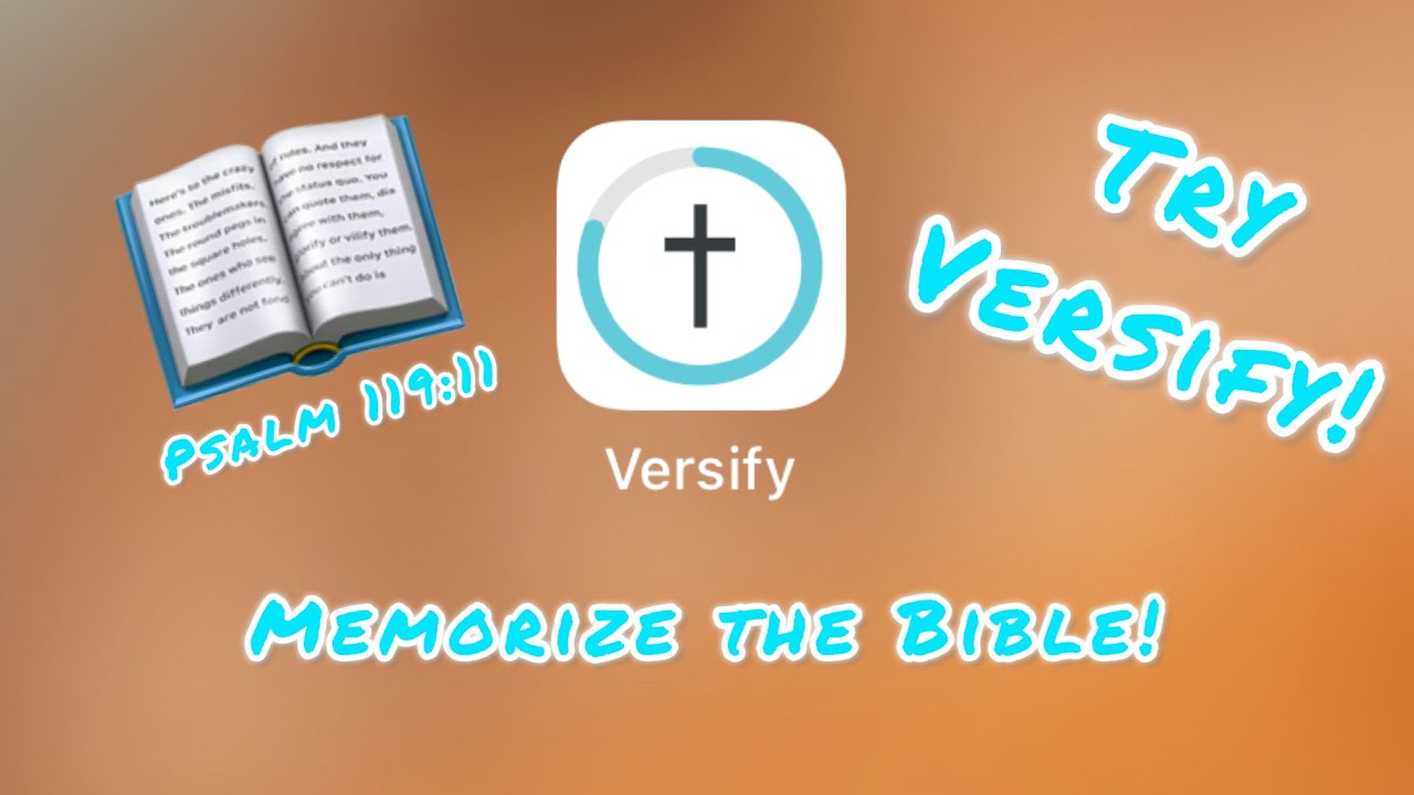 Memorize Bible Verses FAST (Try the Versify App!) 