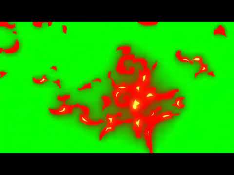 Yeşil Perde Ateş - Alev Efekti - Green Screen Fire Effect