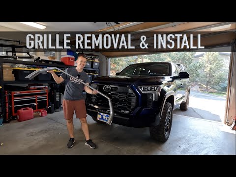 2022 Tundra chrome delete: grille surround remove & reinstall