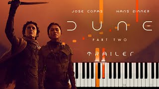 Dune: Part Two - Trailer 1 | Gom Jabbar (Piano Tutorial) @josecopas