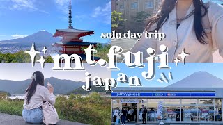 japan vlog ⛩️ | day trip to mt fuji from tokyo 🏔️🍁 kawaguchiko, fujiyoshida | ft. gaston luga