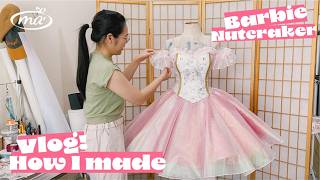 Sewing Vlog | Creating the Dreamiest Clara Barbie Nutcracker Outfit 🩰✨