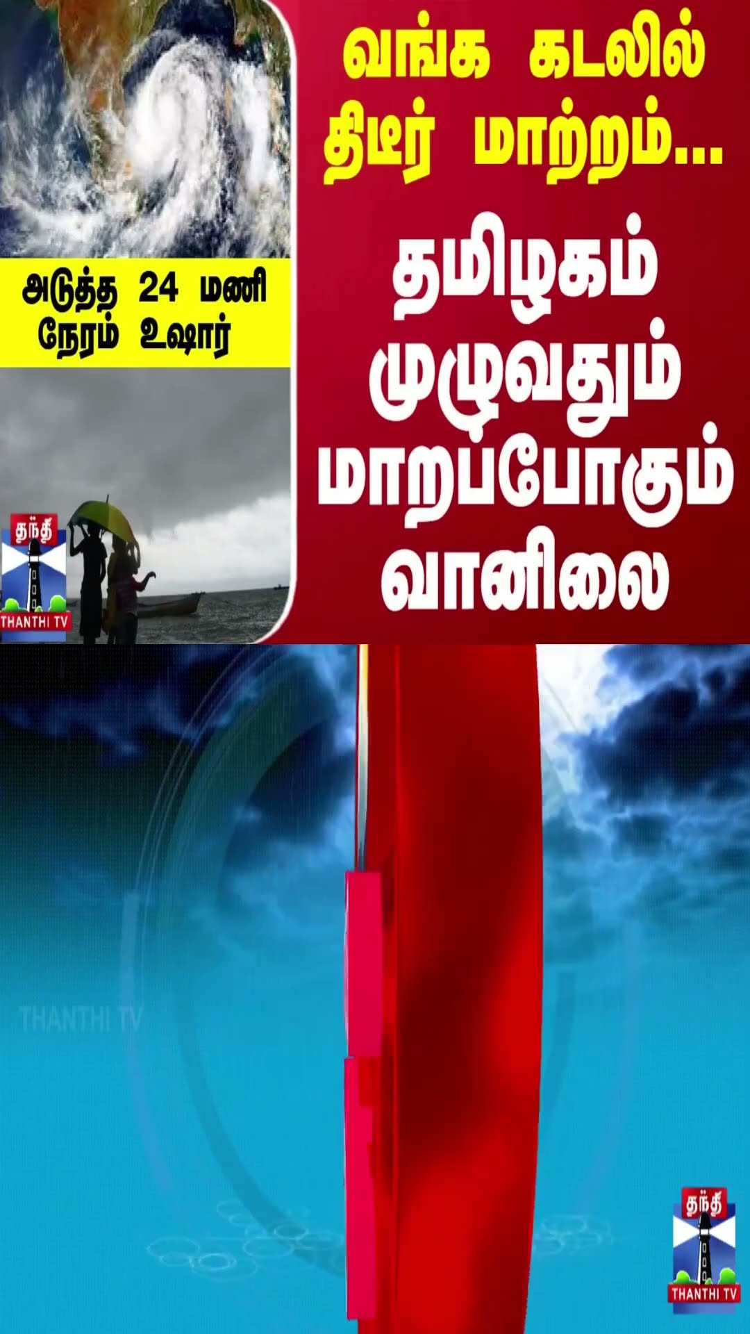 வங்க கடலில் திடீர் மாற்றம்... தமிழகம் முழுவதும் மாறப்போகும் வானிலை -  அடுத்த 24 மணி நேரம் உஷார்