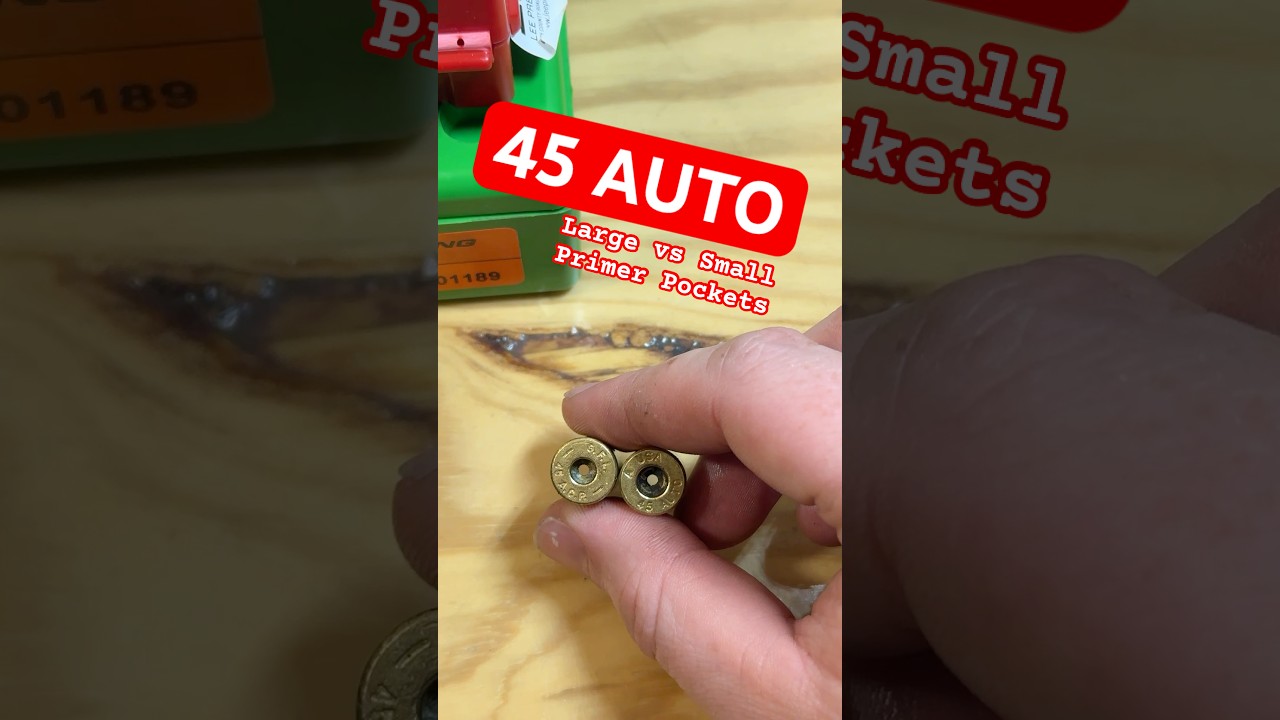 45- Small vs Large Primer Pocket, and How I Sort Them #techtips #shorts #reloading