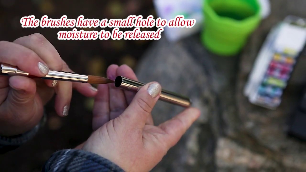 Mimik Kolinsky Sable Mini Deluxe Travel Brush Set Of 4 Great for traveling! YouTube