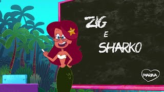 ZIG e SHARKO 🌴 SUPER PROFESSORA MARINA 👩‍🏫 Zig e Sharko Brasil | Desenho Animado em português