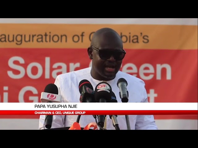 Inauguration of Solar Mini-grid plant in The Gambia