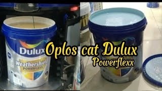 Oplos cat Dulux Weathershield Poweflexx Warna Blue Niche 💙#dulux