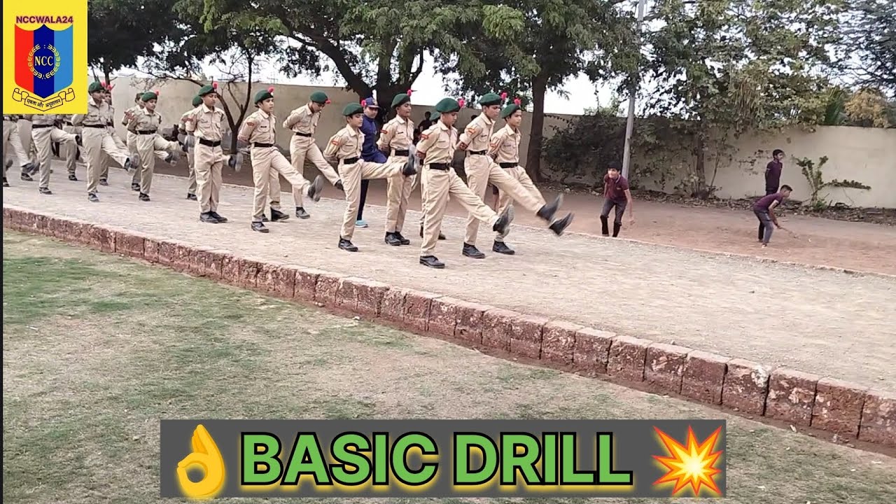 NCC BASIC DRILL 💥🇮🇳||FLAT FOOT MAARCH||HILL MAARCH
