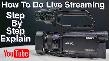 New Sony NX80/Z90 Live Streaming Tutorial | How to Live Stream on YouTube