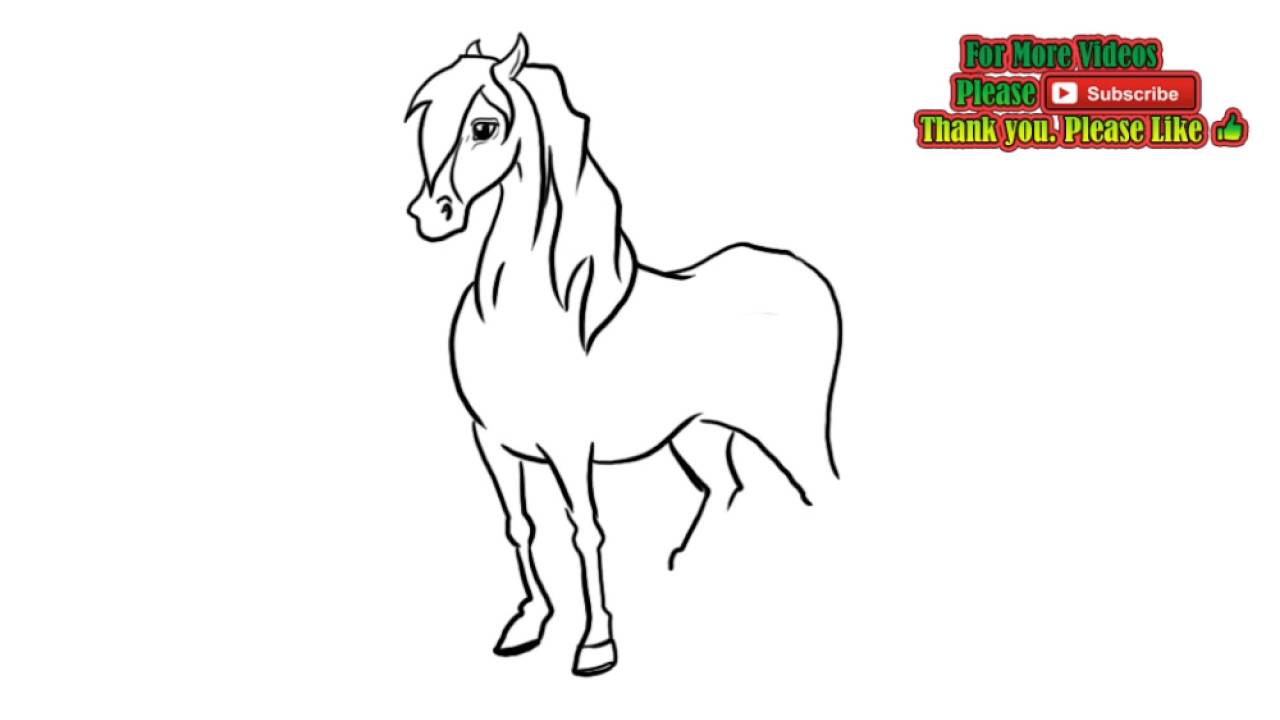 25+ Best Looking For Simple Mustang Horse Drawing | Inter Venus