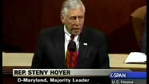 Steny Hoyer on HR-1592, the Hate Crimes Bill