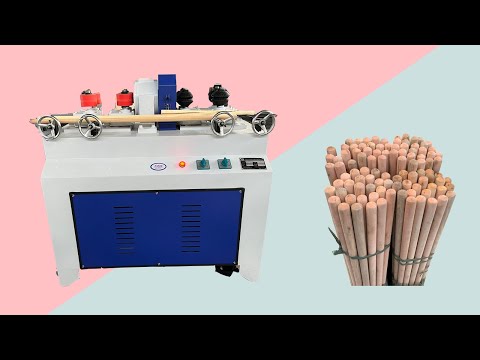 Broom Stick Sander Broom Handle Wood Rounding Machine Head Wooden Brooms Machine Making Wood Stick T
