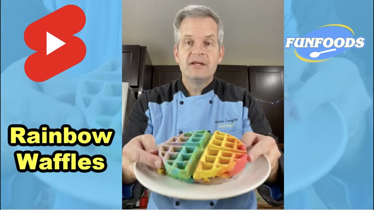 Rainbow Waffles