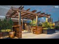 Modern Rooftop Terrace Design | Pergola Design Ideas | Wooden Rooftop Terrace Garden | Verandas