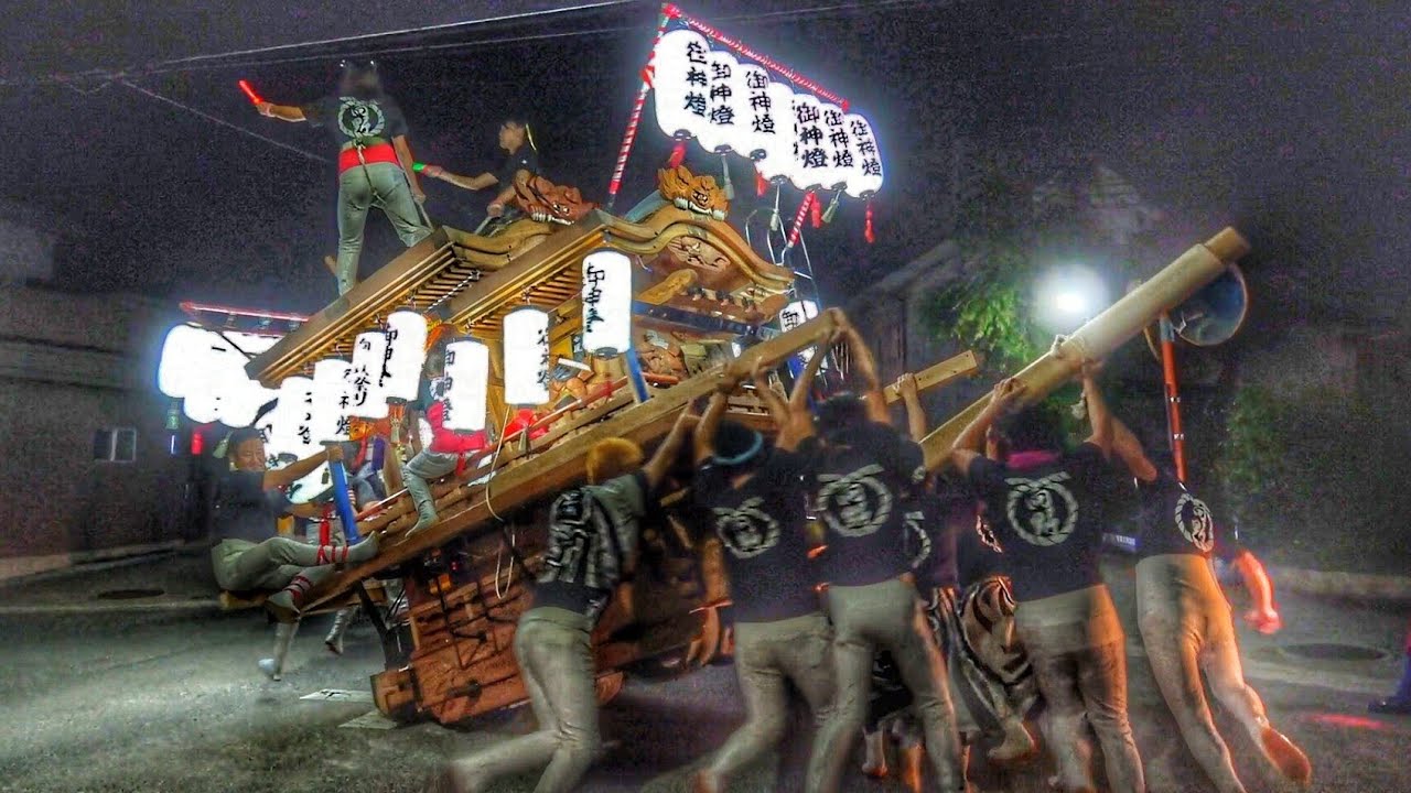 2018.10.08終盤 羽曳野市 向野 秋祭り だんじり ぶんまわし YouTube