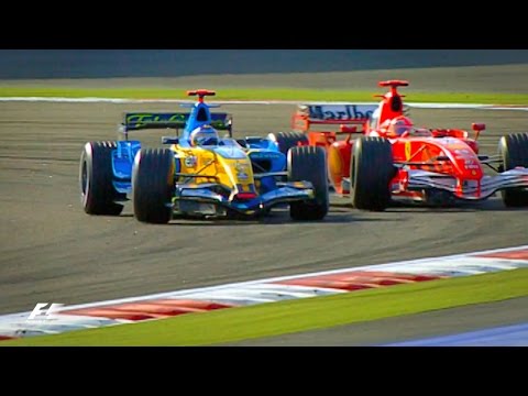 Alonso and Schumacher's Epic Battle | 2006 Bahrain Grand Prix
