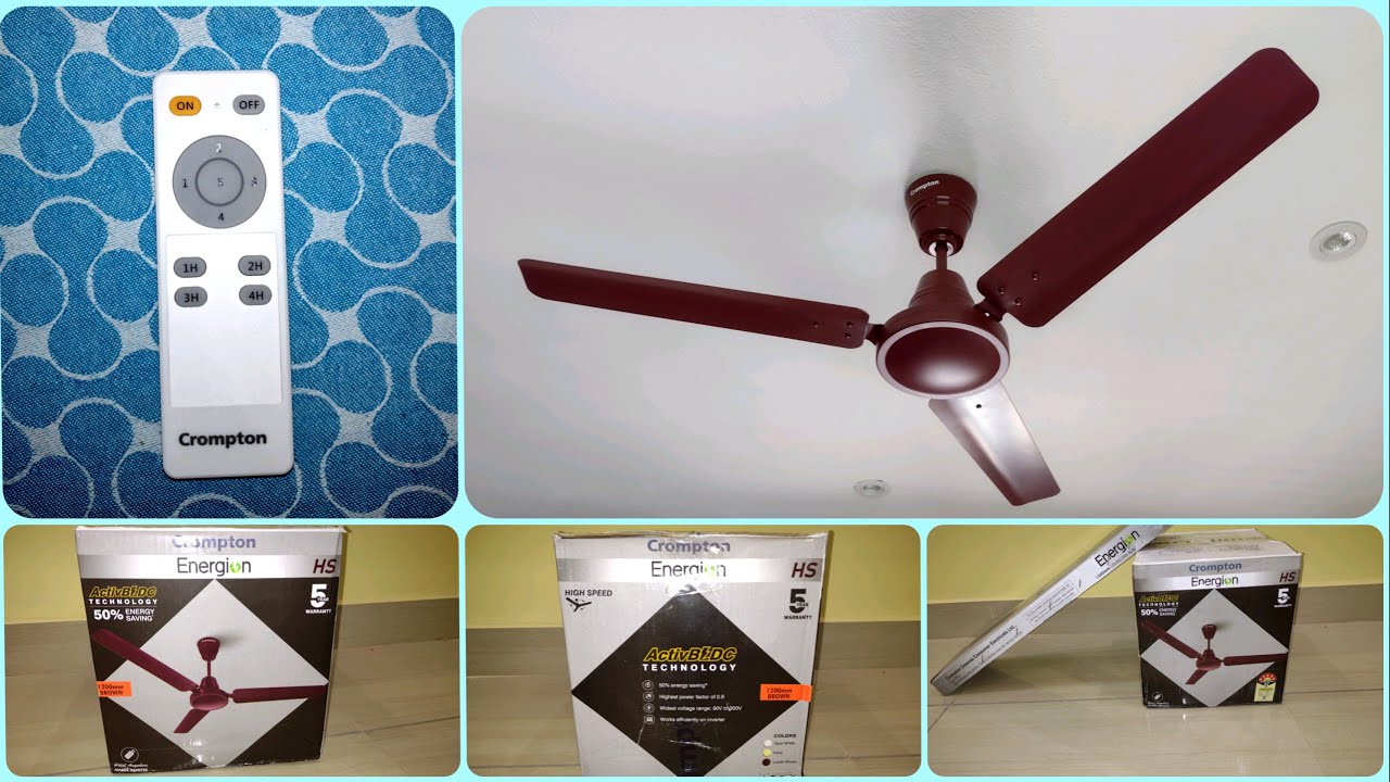 CROMPTON ENERGION HS 1200MM 48 quot BLDC CEILING FAN UNBOXING REVIEW AND 