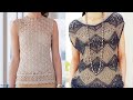 Летние топы крючком со схемами - Summer crochet tops with patterns