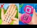 Crazy Hacks With Cardboard For Smart Students 🤩 GENIUS DIY SCHOOL CRAFTS