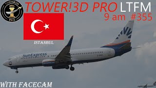 First Istanbul daylight action ONLY Real Color Pack Aircrafts ! Tower!3D Pro (modified*) LTFM @ 9 am screenshot 3